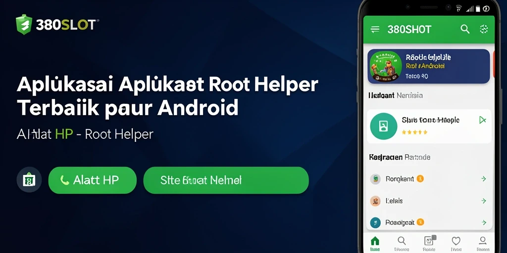 Antarmuka pengguna sederhana dan fungsional dari 380SLOT yang membantu rooting perangkat.