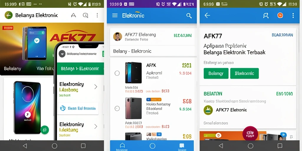 Tampilan antarmuka aplikasi AFK77 yang intuitif dan menarik.