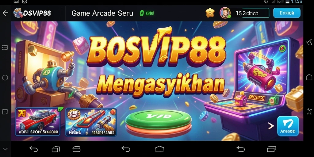 Screenshot antarmuka BOSVIP88 yang menunjukkan gameplay Arcade yang seru.