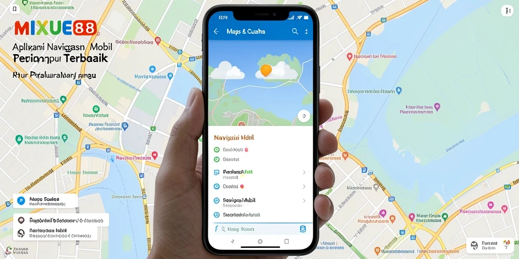Tampilan antarmuka MIXUE88 yang intuitif dan menarik untuk Navigasi Mobil.