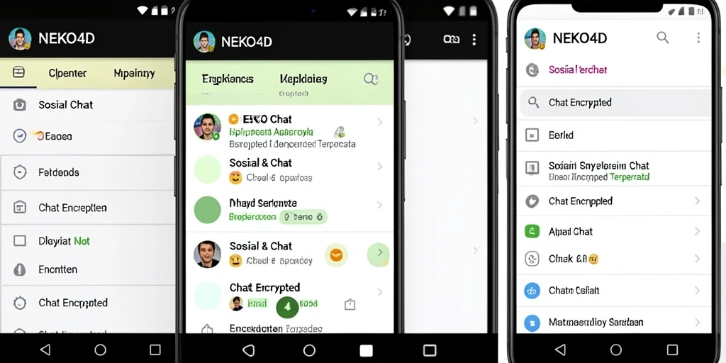 Antarmuka bersih dan sederhana dari NEKO4D untuk chatting.