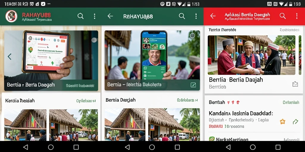 Tampilan antarmuka aplikasi RAHAYU88 yang informatif dan menarik.