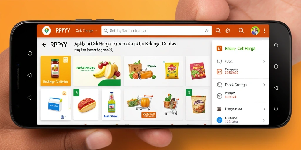 Antarmuka pengguna RPYYY yang sederhana dan informatif untuk Cek Harga.